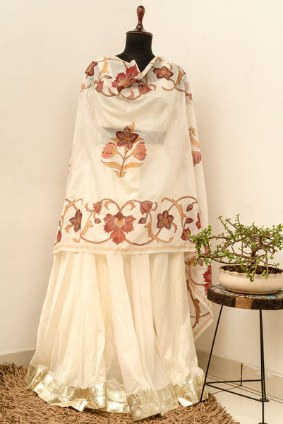 Mughal Kanat Handpainted Dupatta