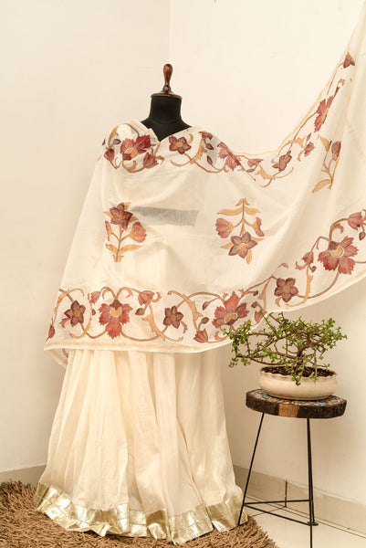 Mughal Kanat Handpainted Dupatta