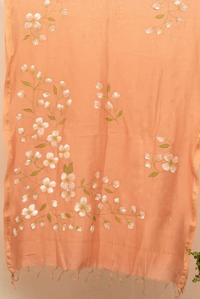 Mogra Handpainted Dupatta