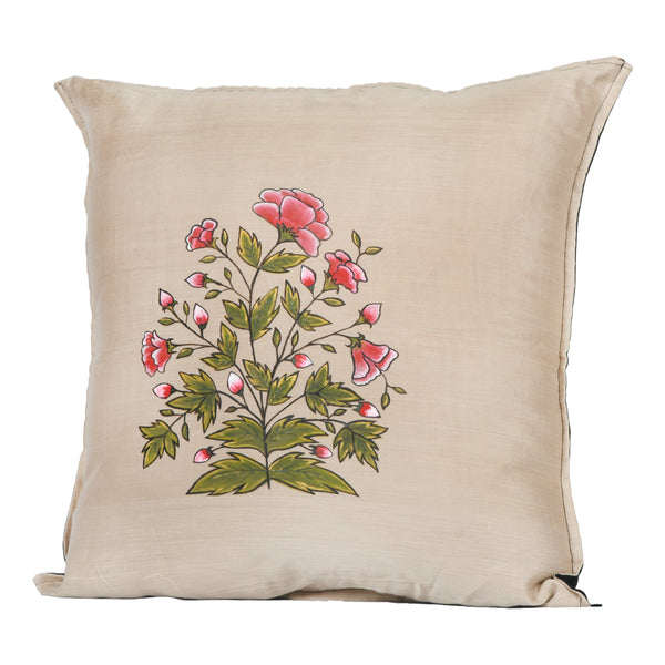 Handpainted Mughal Buta Cushion Cover