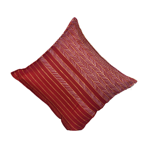 Handpainted Red Cushion Cover