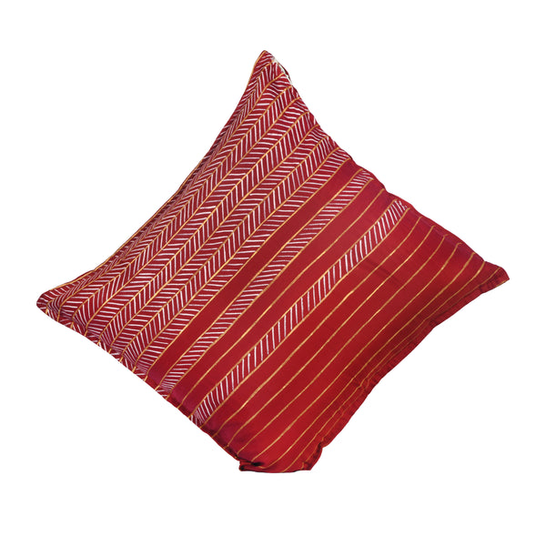 Handpainted Red Cushion Cover