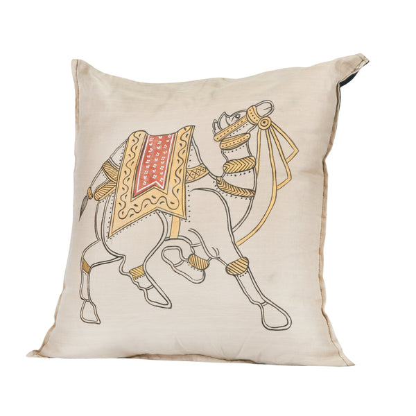 Handpainted Camel Cushion Cover