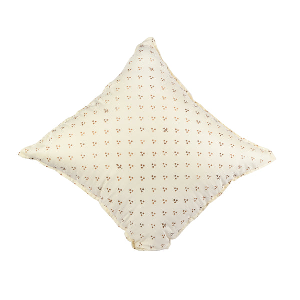 Guthali Spotted White Handpainted Cushion Cover
