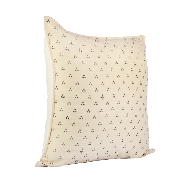 Guthali Spotted Cream Handpainted Cushion Cover