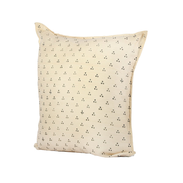Guthali Spotted Cream Handpainted Cushion Cover