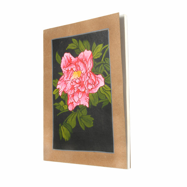 Peony Hand Painted Diary