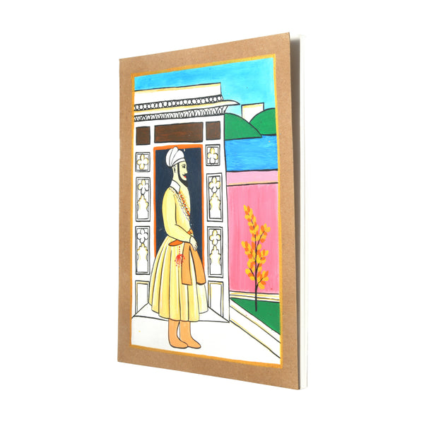 Hand Painted Diary-Mughal Raja
