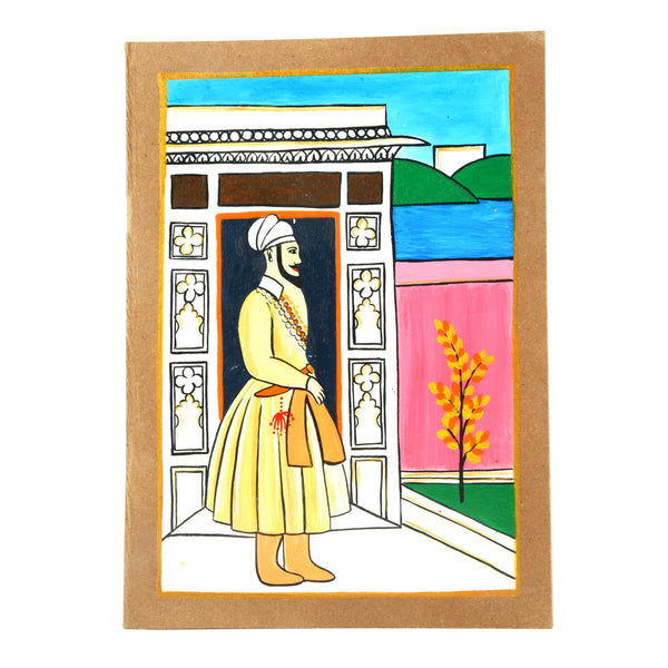 Hand Painted Diary-Mughal Raja