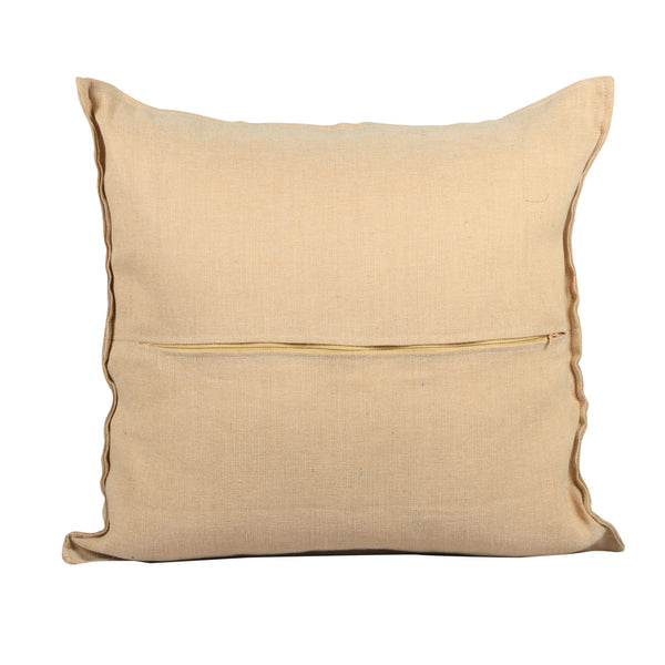 Handpainted Rajasthani Cushion Cover In Beige