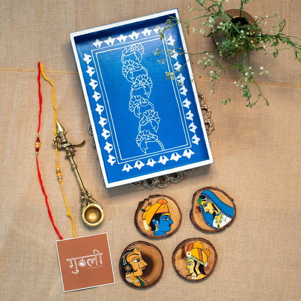 Mughal miniature hand painted gift combo