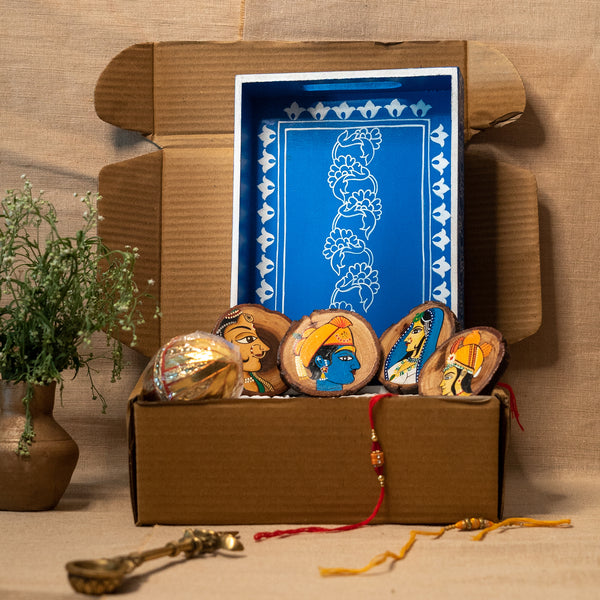 Mughal miniature hand painted gift combo