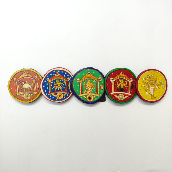 Gnajifa Wooden Coaster Bunch of 5 - Guthali