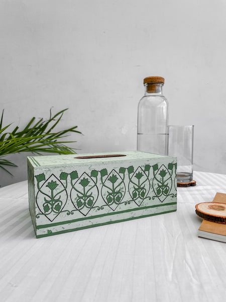 Handpainted Mughal Art Tissue Box