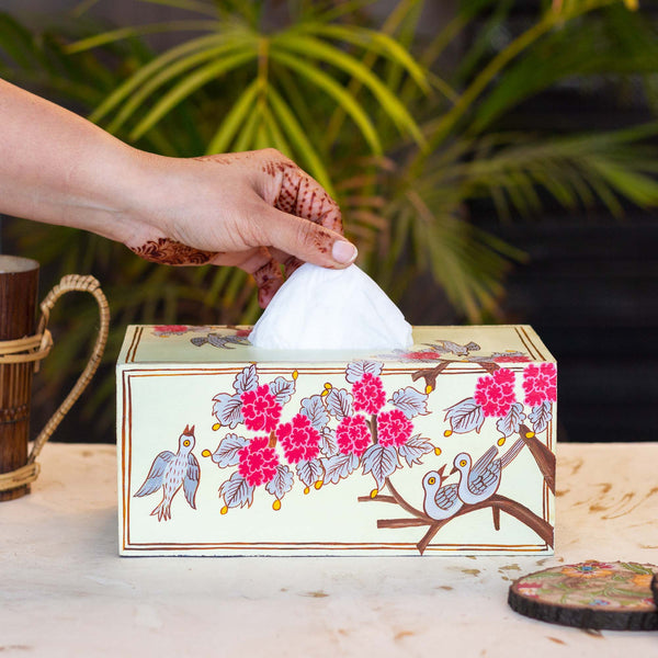 Spring Land Tissue Box