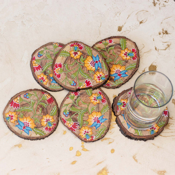Mughal Chintz Coaster Set of 6