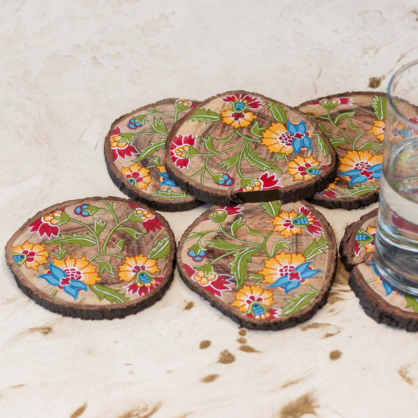 Mughal Chintz Coaster Set of 6