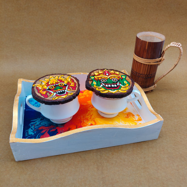 Wooden Coasters Bunch of 6 - Guthali