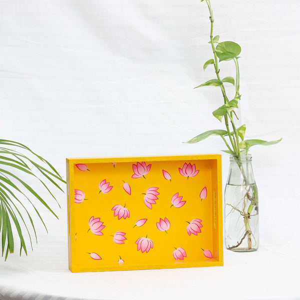 Pichwai Niraja Serving Tray  Small