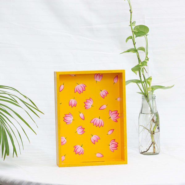 Pichwai Niraja Serving Tray  Small
