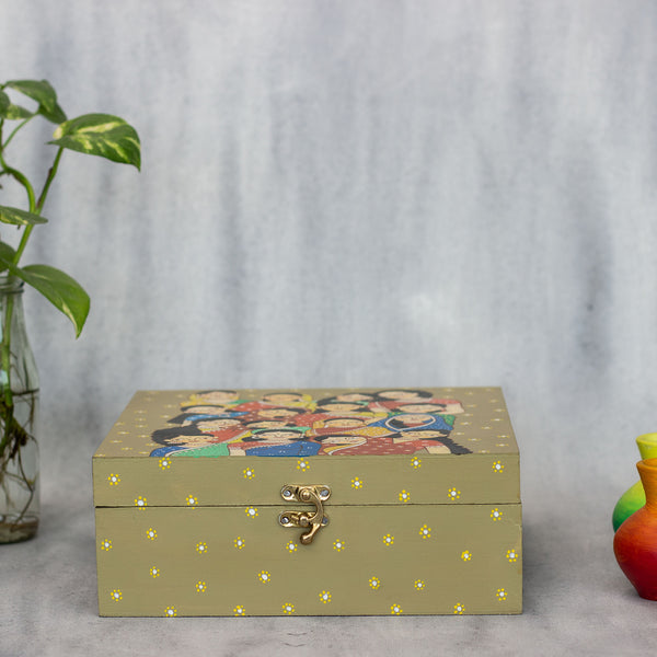 Kalighat Naari Handpainted Box