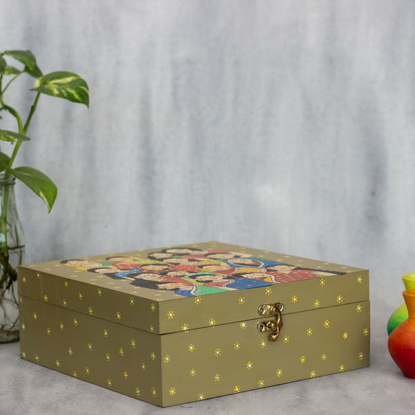 Kalighat Naari Handpainted Box