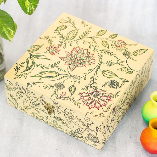 Handpainted Mughal Art Organizer Box