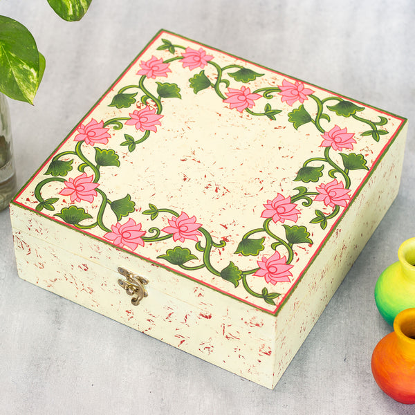 Handpainted Pichwai Accessory Wooden Box