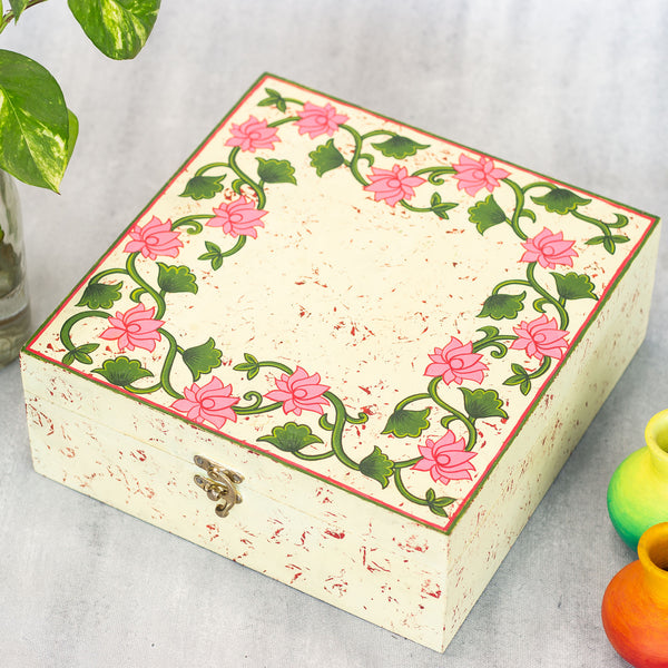 Handpainted Pichwai Accessory Wooden Box
