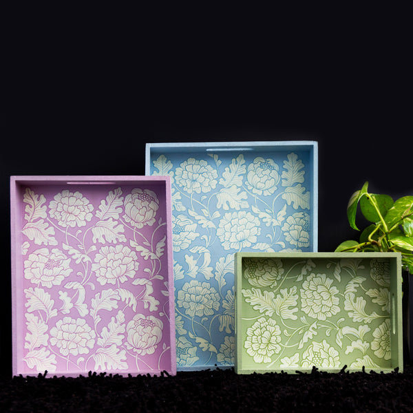 Gudhal Serving Tray Set fo 3