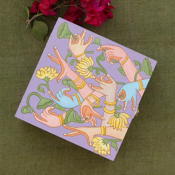 Hand Painted Mudra Art Box