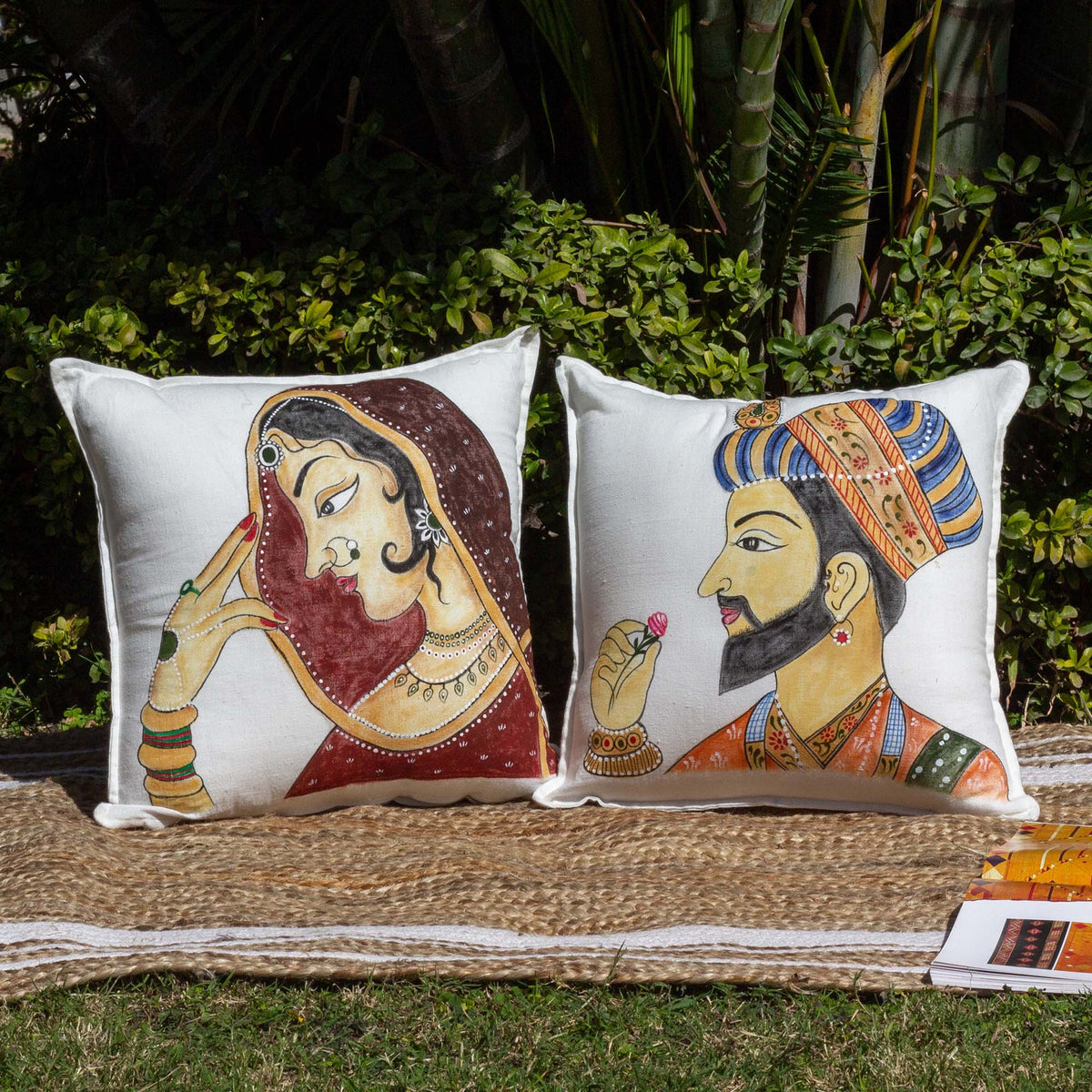 Cushion hot sale pillow set