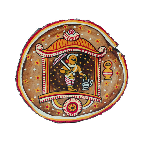 Ganjifa Wooden Coaster Bunch of 5 - Guthali