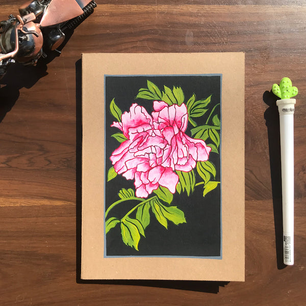 Persian flora hand painted gift combo