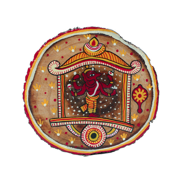 Ganjifa Wooden Coaster Bunch of 5 - Guthali