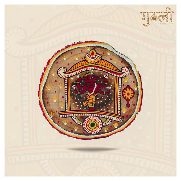 Ik Narsimha Wooden Coaster - Guthali