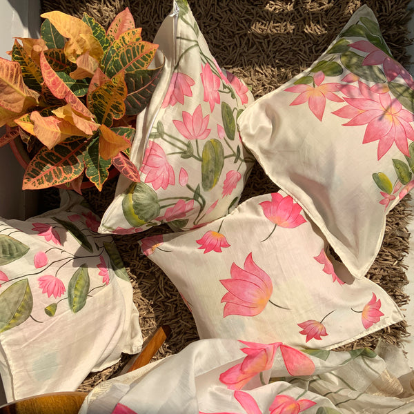 Floral Cushion Cover Set of 4 - Guthali