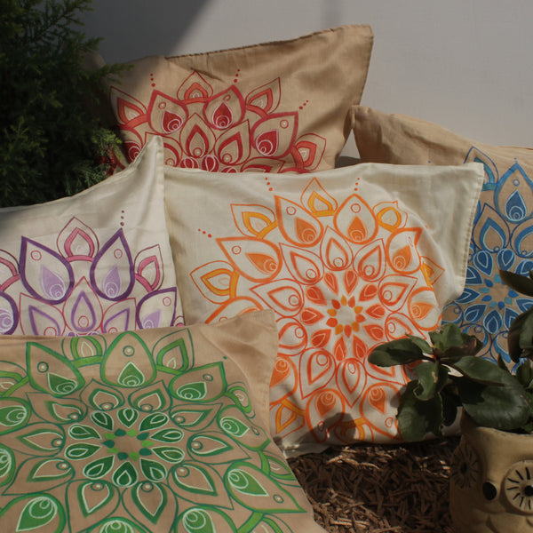 Chakra cushion covers set of 5 - Guthali