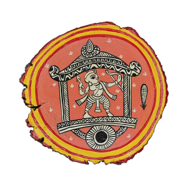 Ganjifa Wooden Coaster Bunch of 5 - Guthali