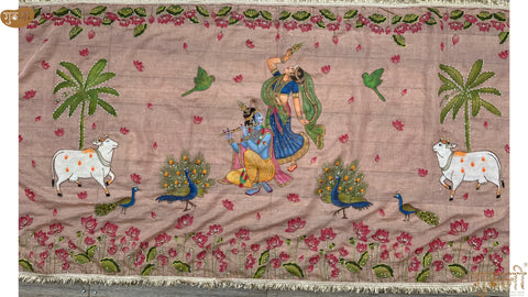 Hand Painted Madhur Pichwai Vrindavan Antarpat