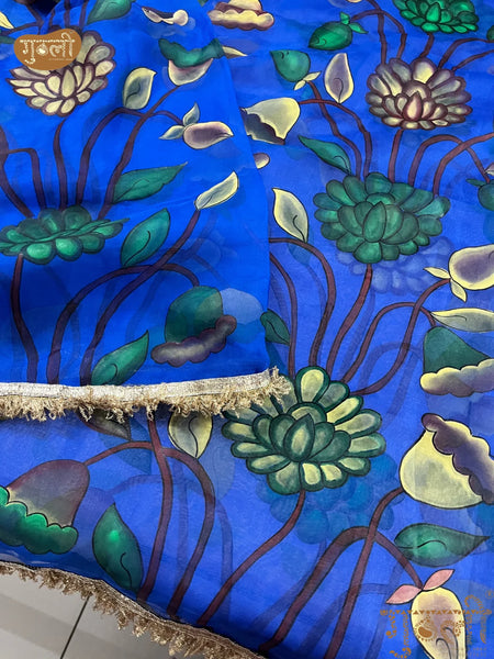Neel Bagh Hand Painted Saree