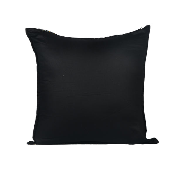 Handpainted Black Cushion Cover