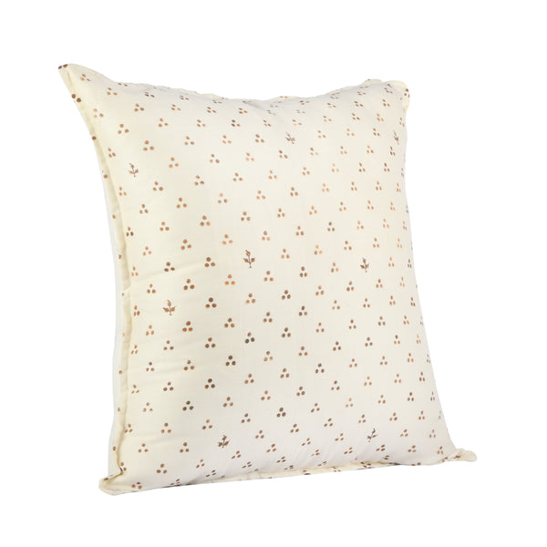Guthali Spotted White Handpainted Cushion Cover