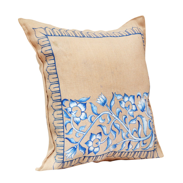 Blue Pottery Cushion Cover Set of 5