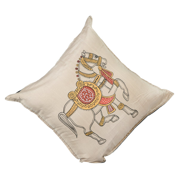 Handpainted Horse Cushion Cover