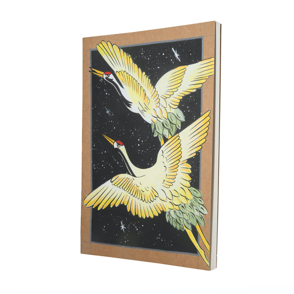 Hand Painted Diary-Crane Bird