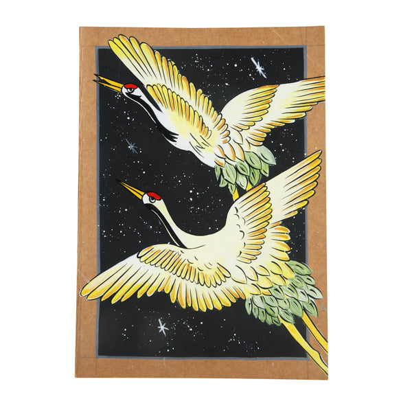 Hand Painted Diary-Crane Bird