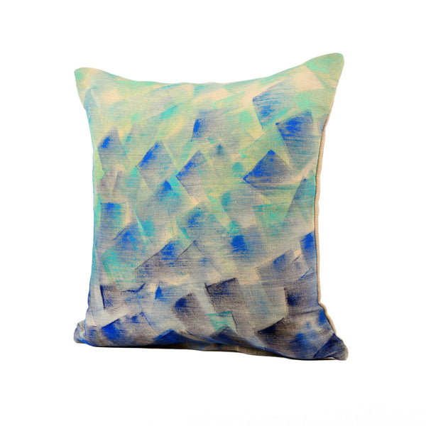 Abstract  Handpainted Cushion Cover