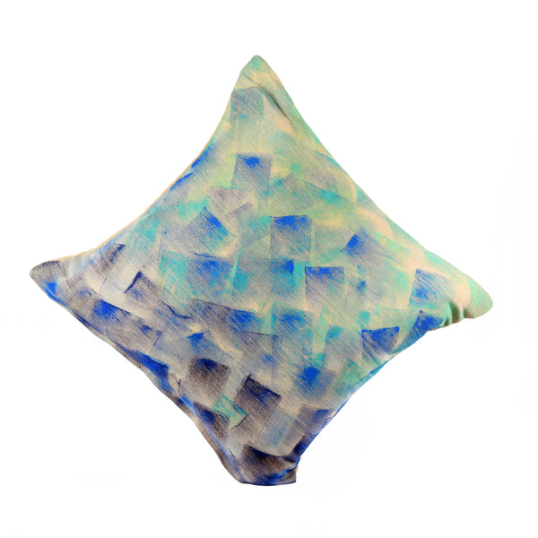 Abstract  Handpainted Cushion Cover