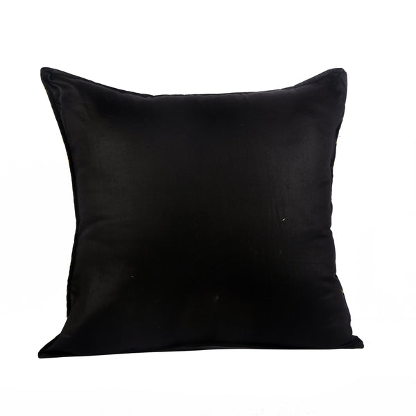 Guthali Spotted Black Handpainted Cushion Cover